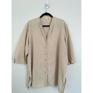 Caslon Beige Button Down Shirt